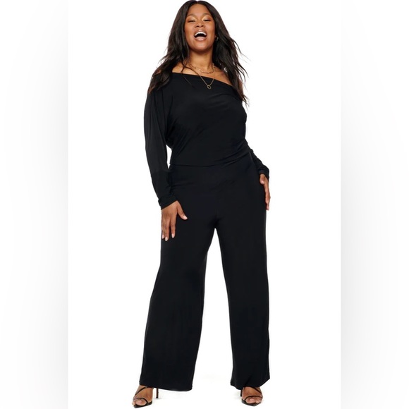 Never Fully Dressed Pants - NWT Never Fully Dressed Black Jumpsuit